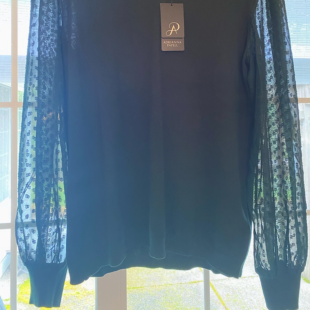 Emerald green sweater blouse